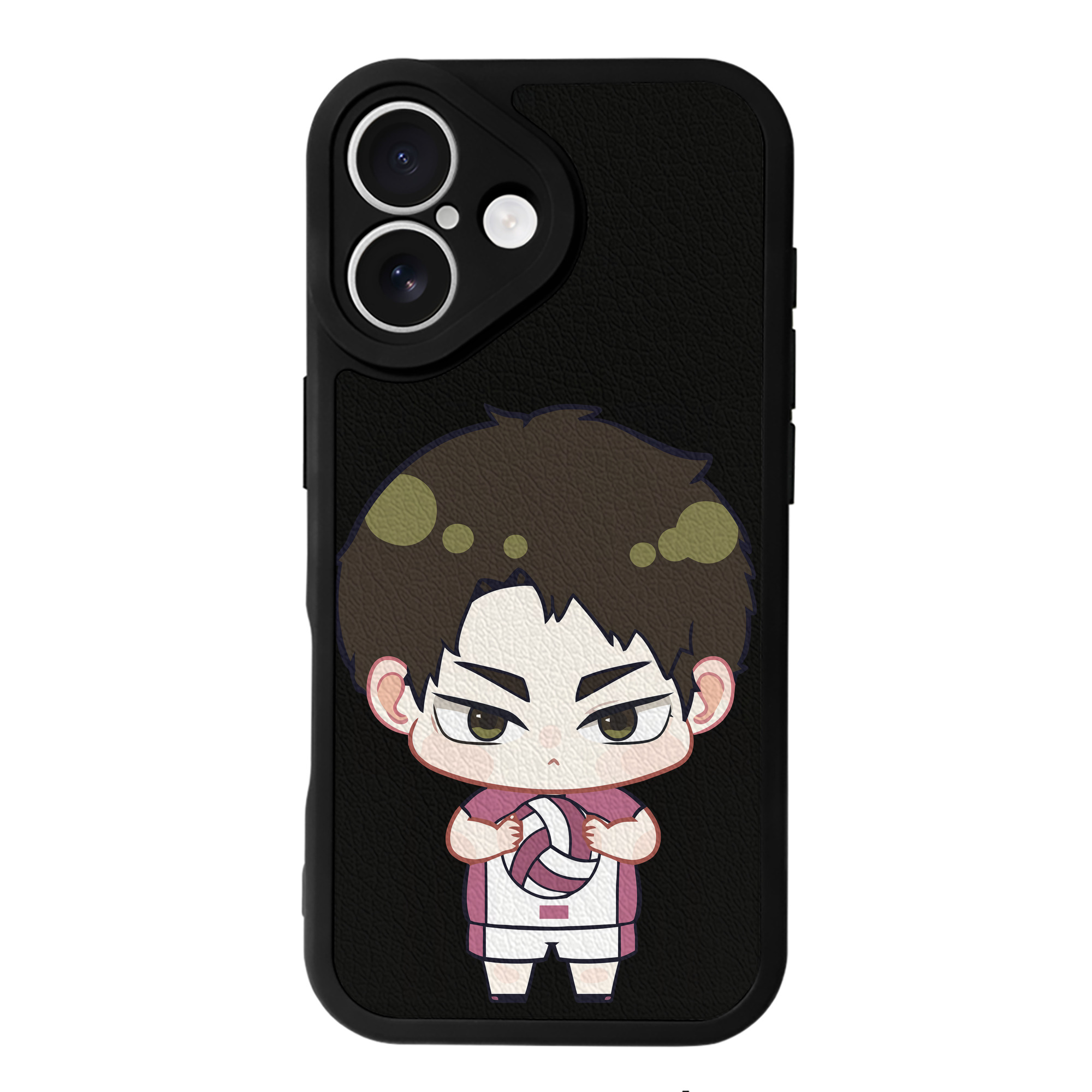 （画像用） ハイキュー!! Haikyu!! 【iPhone 16シリーズ対応】シリコンスマホケース（レザー調） 材質：シリコン